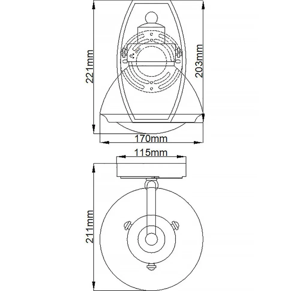 Wandleuchte Bad H: 22,1 cm IP44 E27 Chrom aus Metall Regenglas