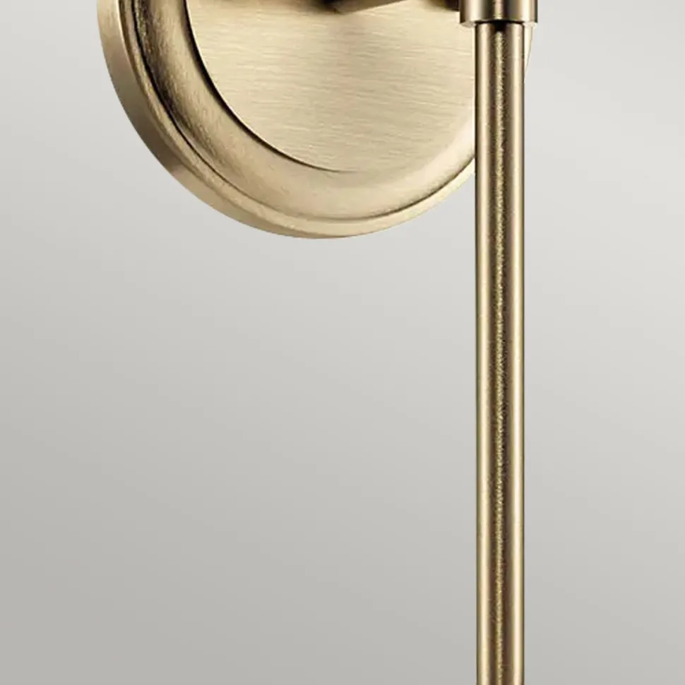 Wandleuchte Bad Kugelschirm H: 34,8 cm mit LED G9 3000K