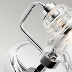 Wandleuchte Bad LED G9 IP44 H: 16,3 cm Chrom poliert