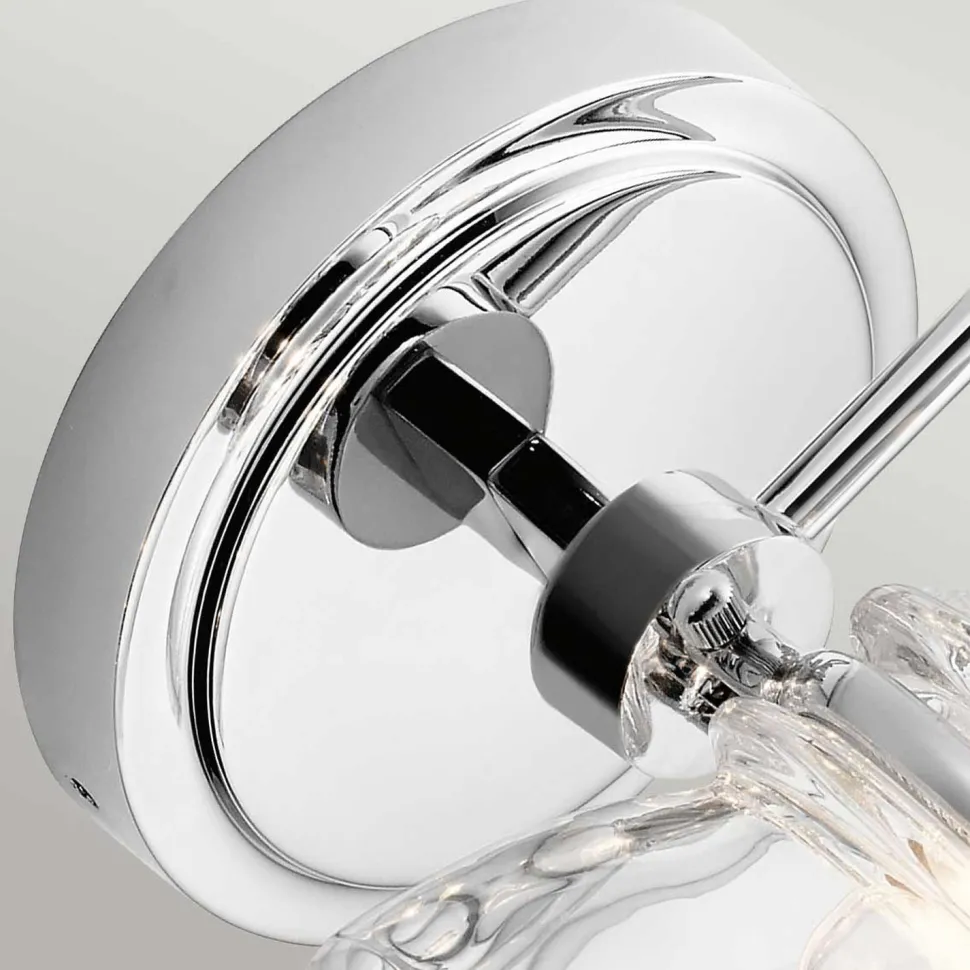 Wandleuchte Bad LED G9 IP44 H: 16,3 cm Chrom poliert