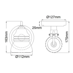 Wandleuchte Bad LED G9 IP44 H: 16,3 cm Chrom poliert