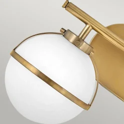 Wandleuchte Badezimmer Kugelschirm IP44 38,1 cm breit 2x E14