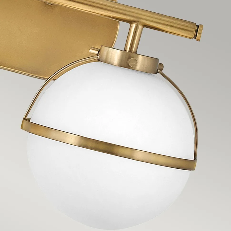 Wandleuchte Badezimmer Kugelschirm IP44 38,1 cm breit 2x E14