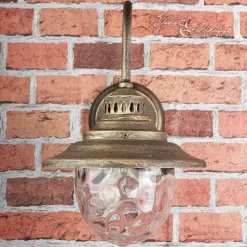 Wandleuchte BARCELONA in Antikgold