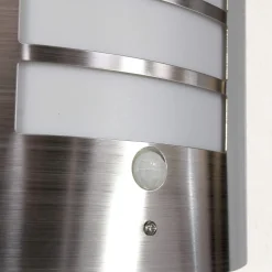 Wandleuchte Bewegungsmelder Edelstahl IP44 wetterfest