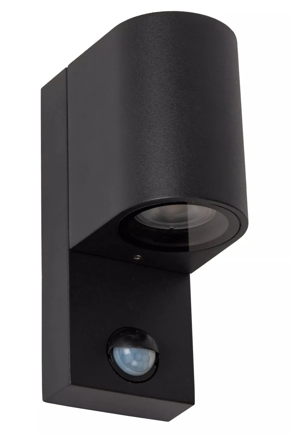 Wandleuchte Bewegungsmelder Aluminium Schwarz IP65 GU10