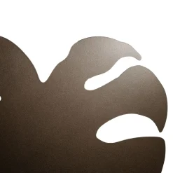 Wandleuchte Braun H: 40 cm 3x G9 Blatt indirekt Metall