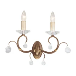 Wandleuchte CANDELA 11 Bronze Wohnzimmer Lampe