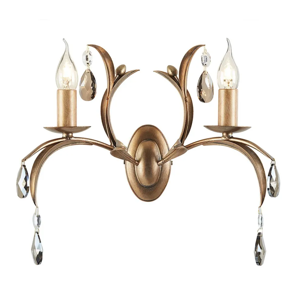 Wandleuchte CANDELA 10 Bronze B:44cm Vintage Lampe