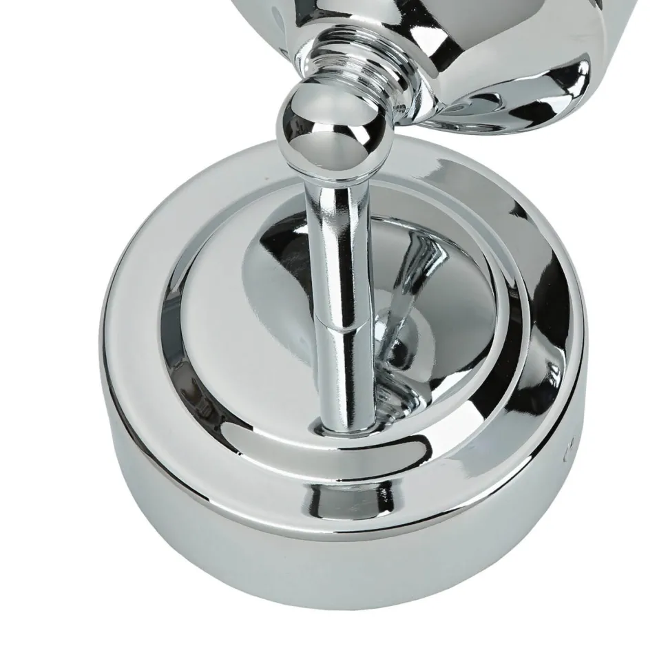 Wandleuchte Chrom Glas Klar Bali