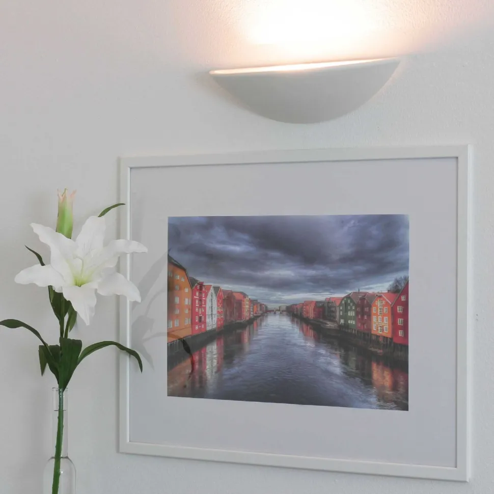 Wandleuchte E27 AUB in Weiß