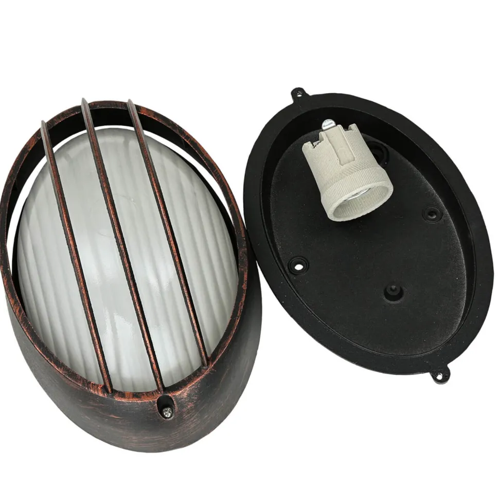 Wandleuchte für Außen Kupfer Antik AMSTERDAM B:22cm