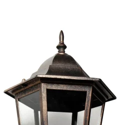 Wandleuchte für Außen Schwarz Kupfer BRISTOL II IP44 E27