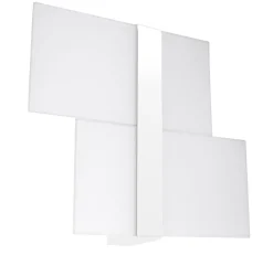 Wandleuchte Glas Metall Weiß 2x G9 blendarm dekorativ