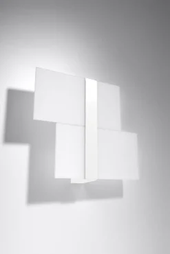 Wandleuchte Glas Metall Weiß 2x G9 blendarm dekorativ