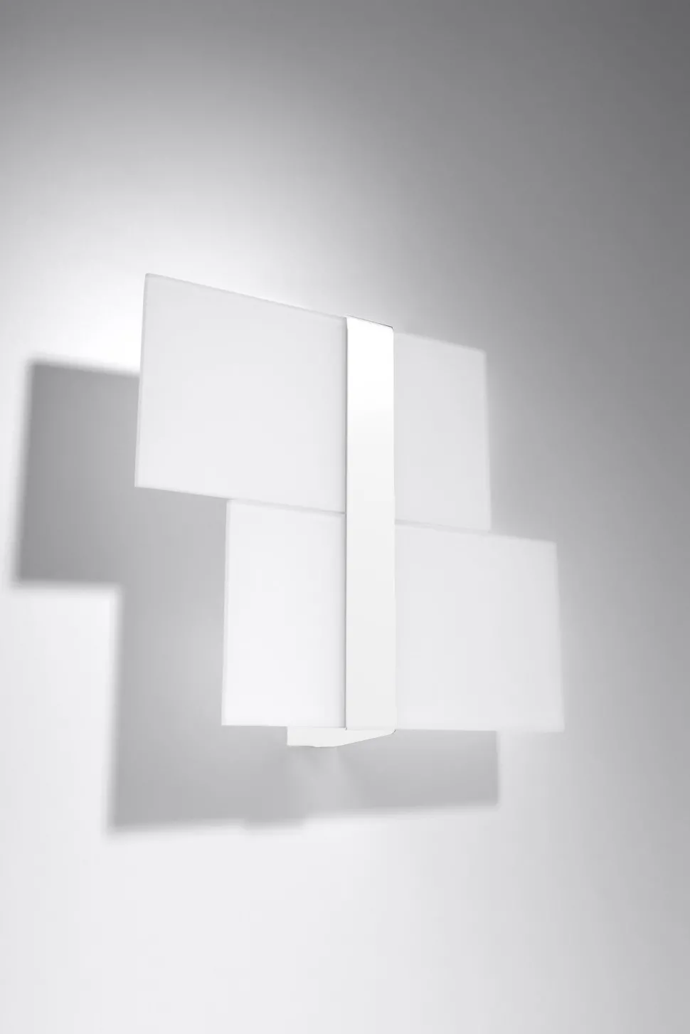 Wandleuchte Glas Metall Weiß 2x G9 blendarm dekorativ