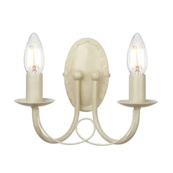 Wandleuchte GOTICA 5 Creme Gold Kerzenform Lampe
