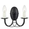 Wandleuchte GOTICA 5 Schwarz Kerzenform Lampe