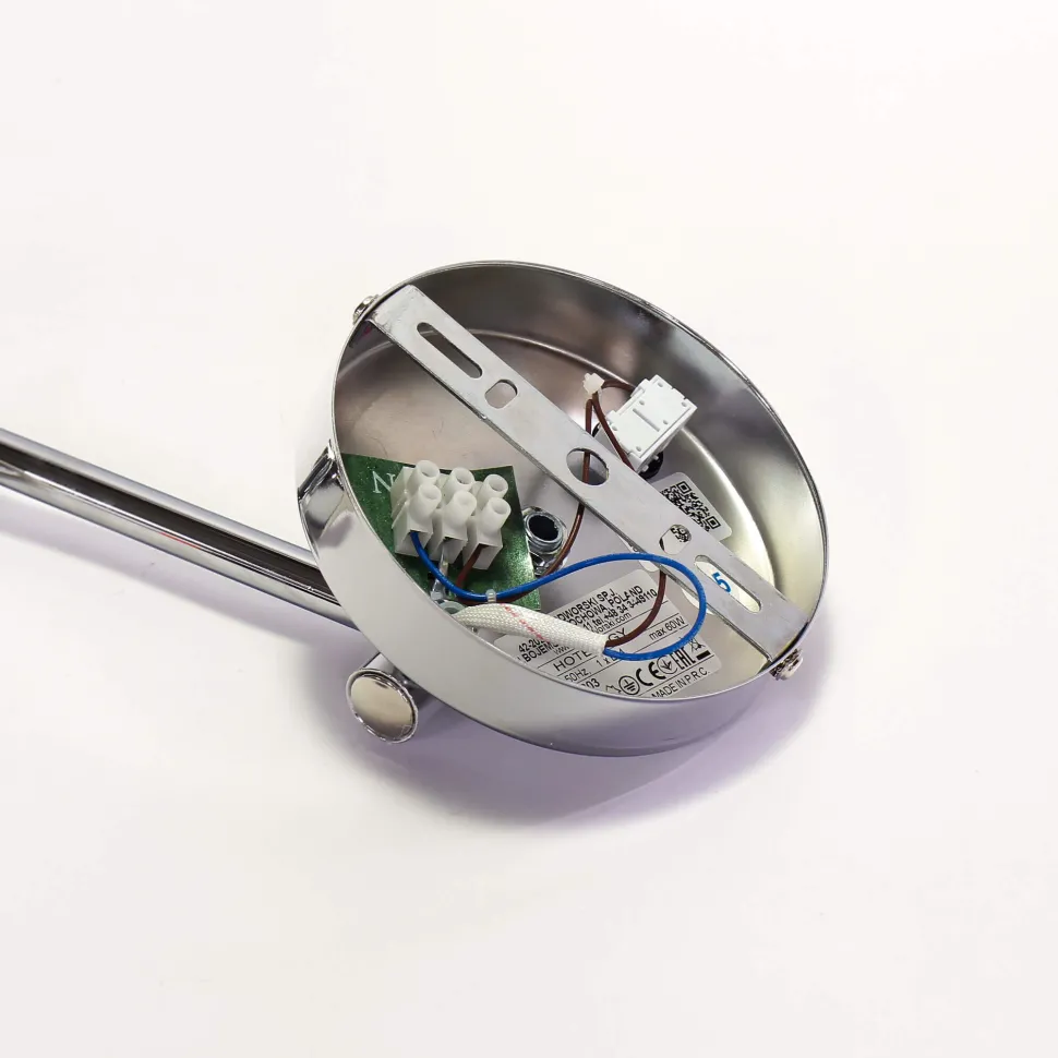 Wandleuchte Grau Metall Stoff