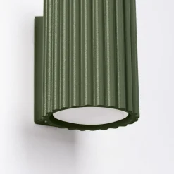 Wandleuchte GU10 H: 10 cm klein in Grün Modern Aluminium