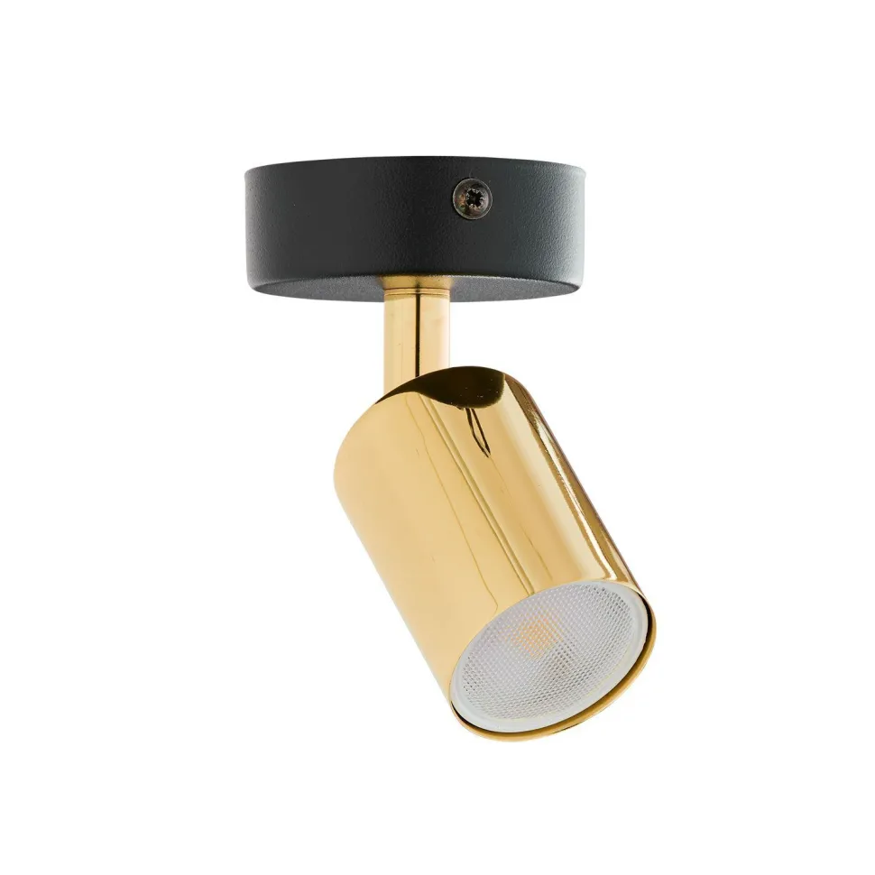 Wandleuchte GU10 klein Schwarz Gold verstellbar Metall