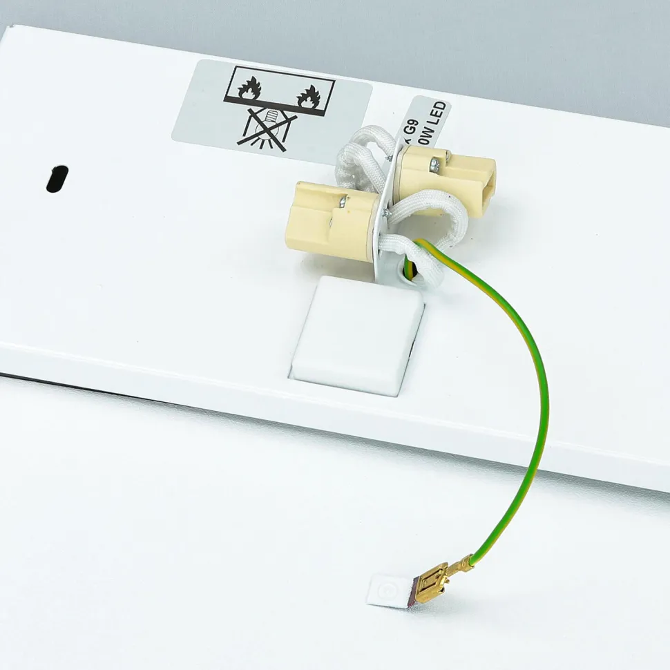 Wandleuchte HAGA in Weiß 2-flmg