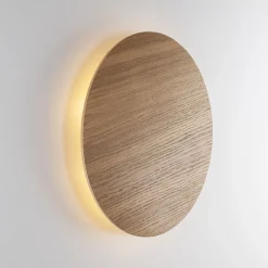 Wandleuchte Holz rund Ø 40 cm für 4x G9 indirektes Licht