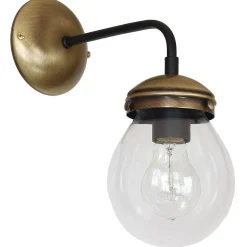 Wandleuchte HYDRO in Altmessing