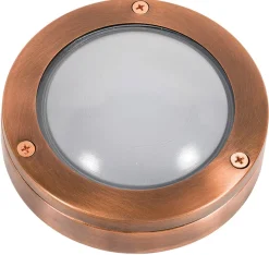 Wandleuchte in Kupfer aus Echt Messing Haus Außen