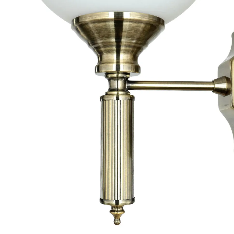 Wandleuchte in Messing antik MARLOW Wandlampe Flur
