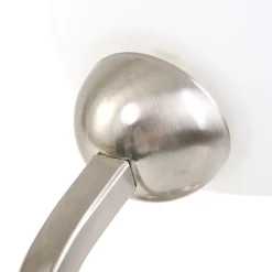 Wandleuchte in Stahl Weiß H:31 cm E27 Klassisch