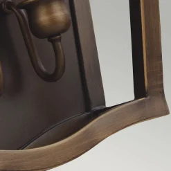 Wandleuchte innen Metall Vintage Design Messing antik