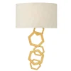 Wandleuchte JANNE Creme Gold B:30cm Design Lampe