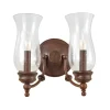 Wandleuchte JASCHA Bronze 2xE14 wohnlich Lampe