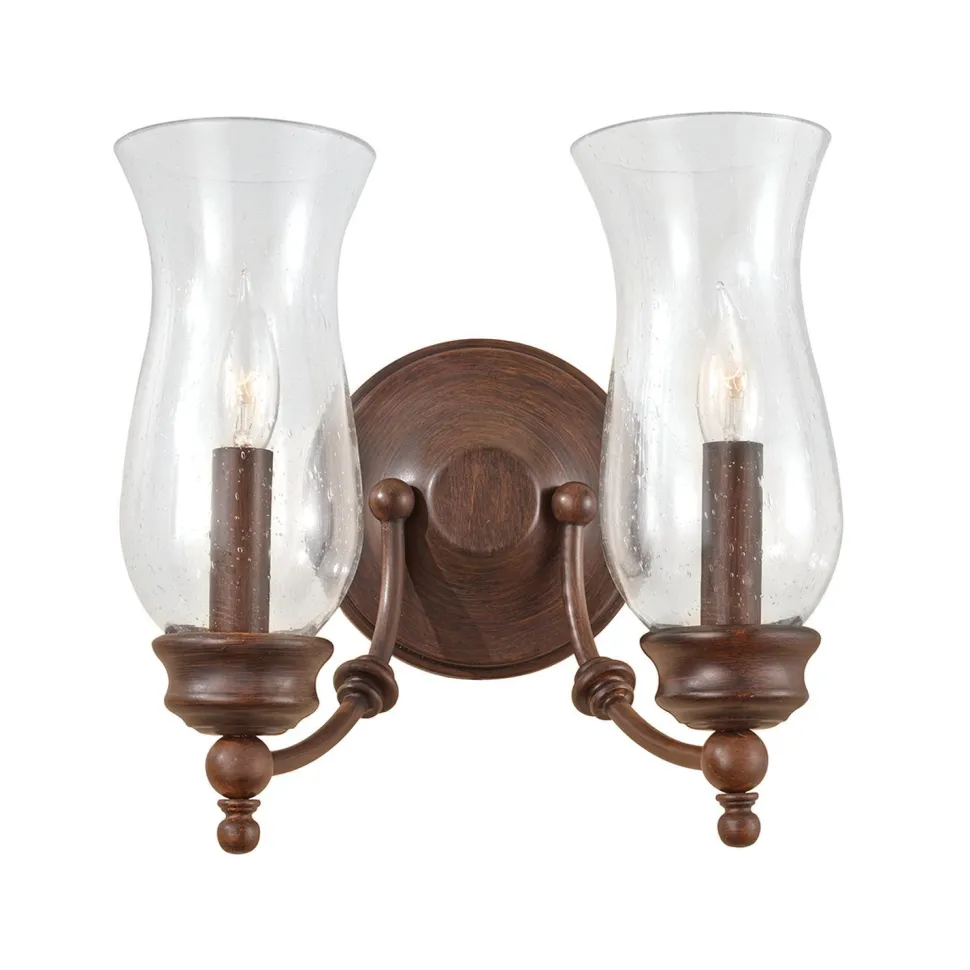 Wandleuchte JASCHA Bronze 2xE14 wohnlich Lampe