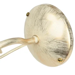 Wandleuchte Jugendstil in Weiß Gold Wohnzimmer Flur