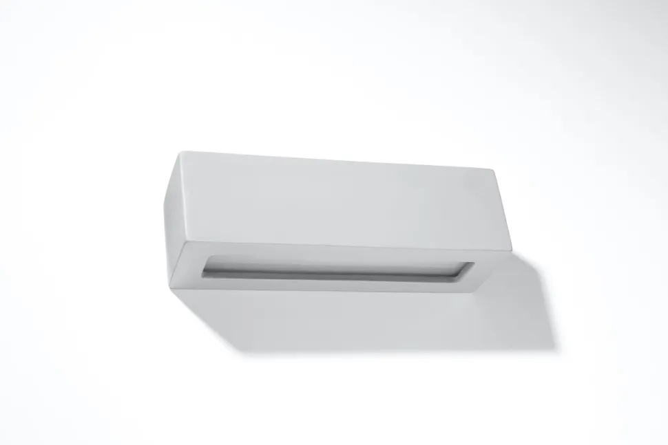 Wandleuchte Keramik 32,5 cm Grau E27 indirekt Up Down