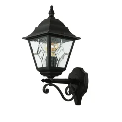 Wandleuchte LEADWORTH Schwarz IP43 Rustikal Haus