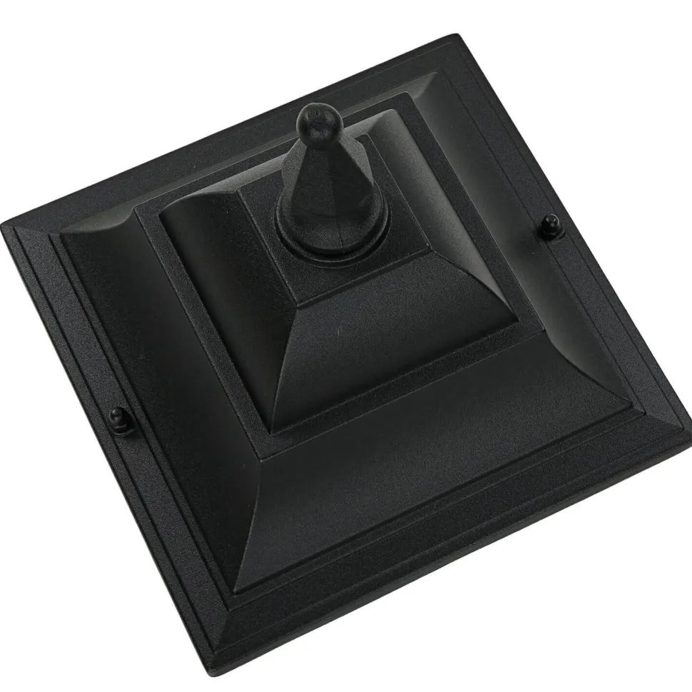 Wandleuchte LEADWORTH Schwarz IP43 Rustikal Haus