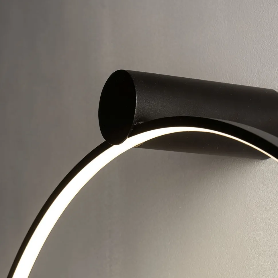 Wandleuchte LED Schwarz 4000 K 700 lm Ø 60 cm Modern