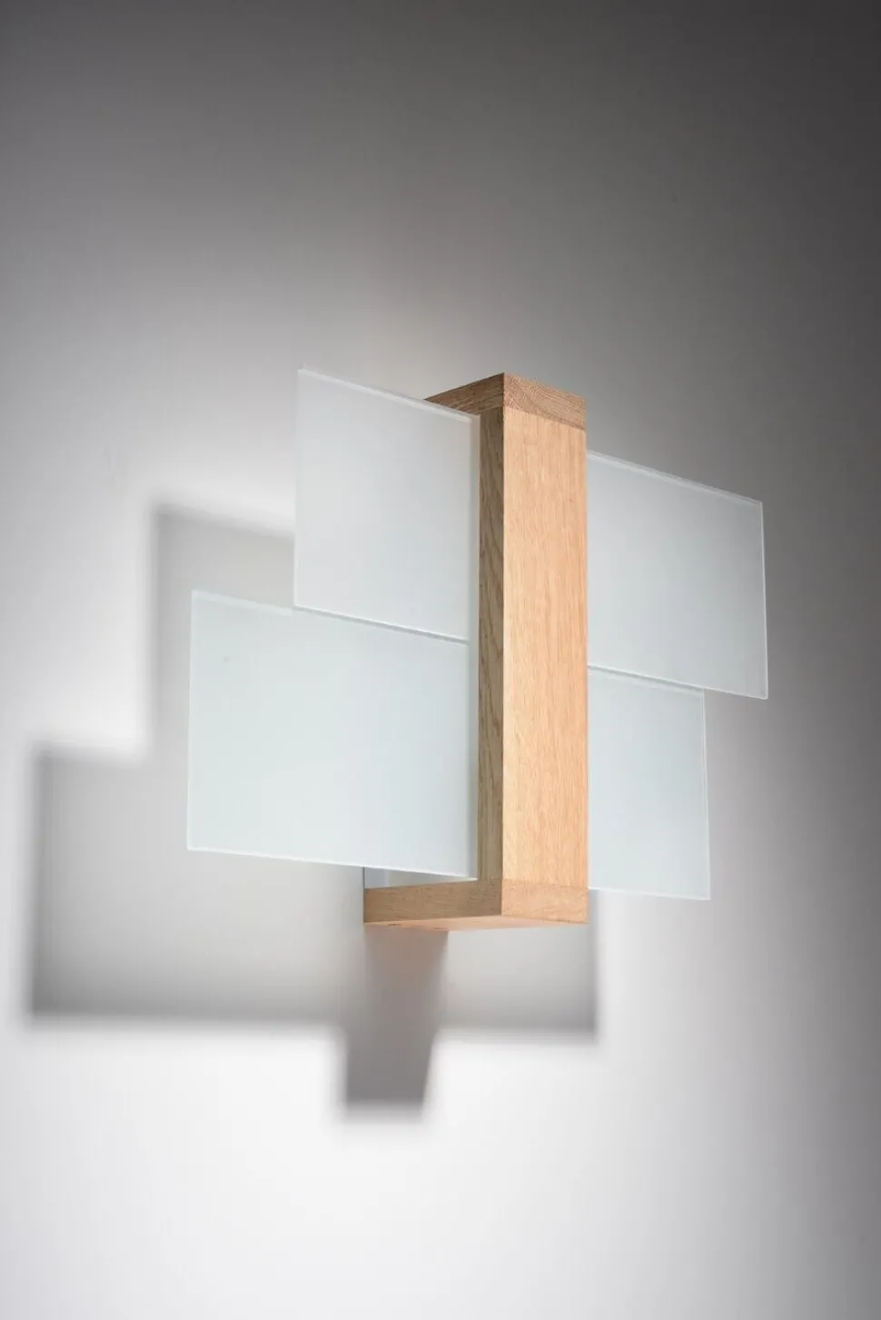 Wandleuchte LEDA in Echtholz