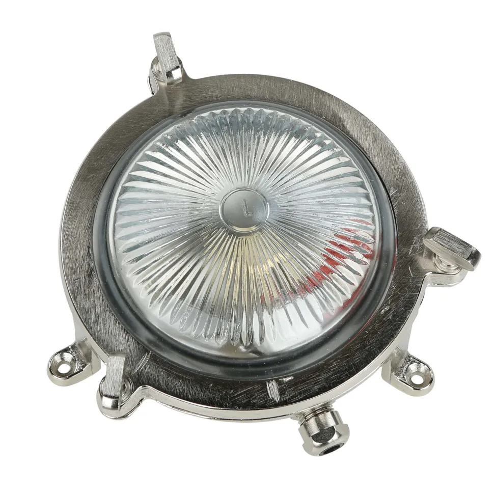 Wandleuchte Maritim G9 Ø 14 cm Messing Glas außen