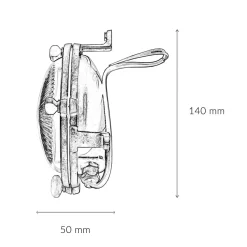 Wandleuchte Maritim G9 Ø 14 cm Messing Glas außen