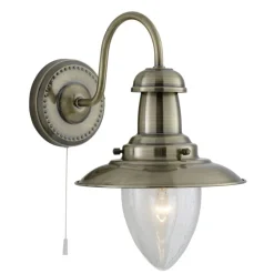 Wandleuchte maritim Messing Antik