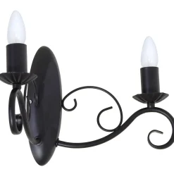 Wandleuchte MAURO in Schwarz 2-flmg