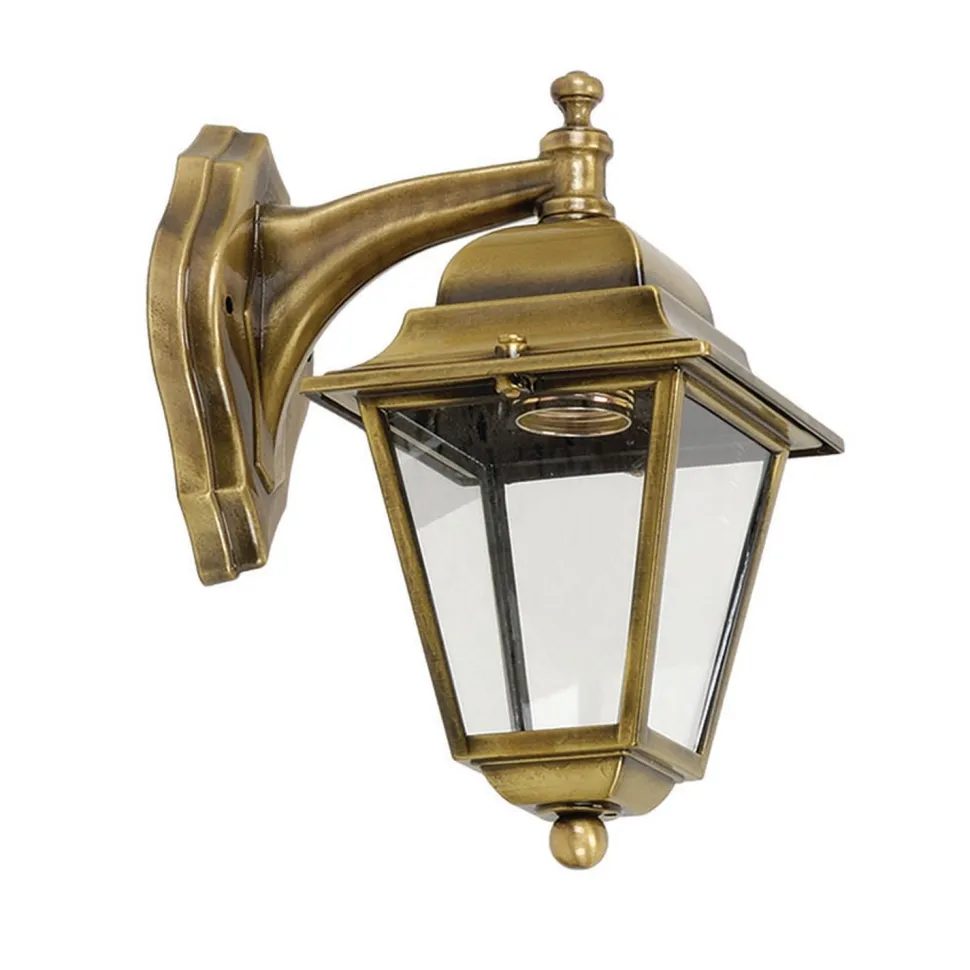 Wandleuchte Messing IP43 Rustikal Balkon Hof