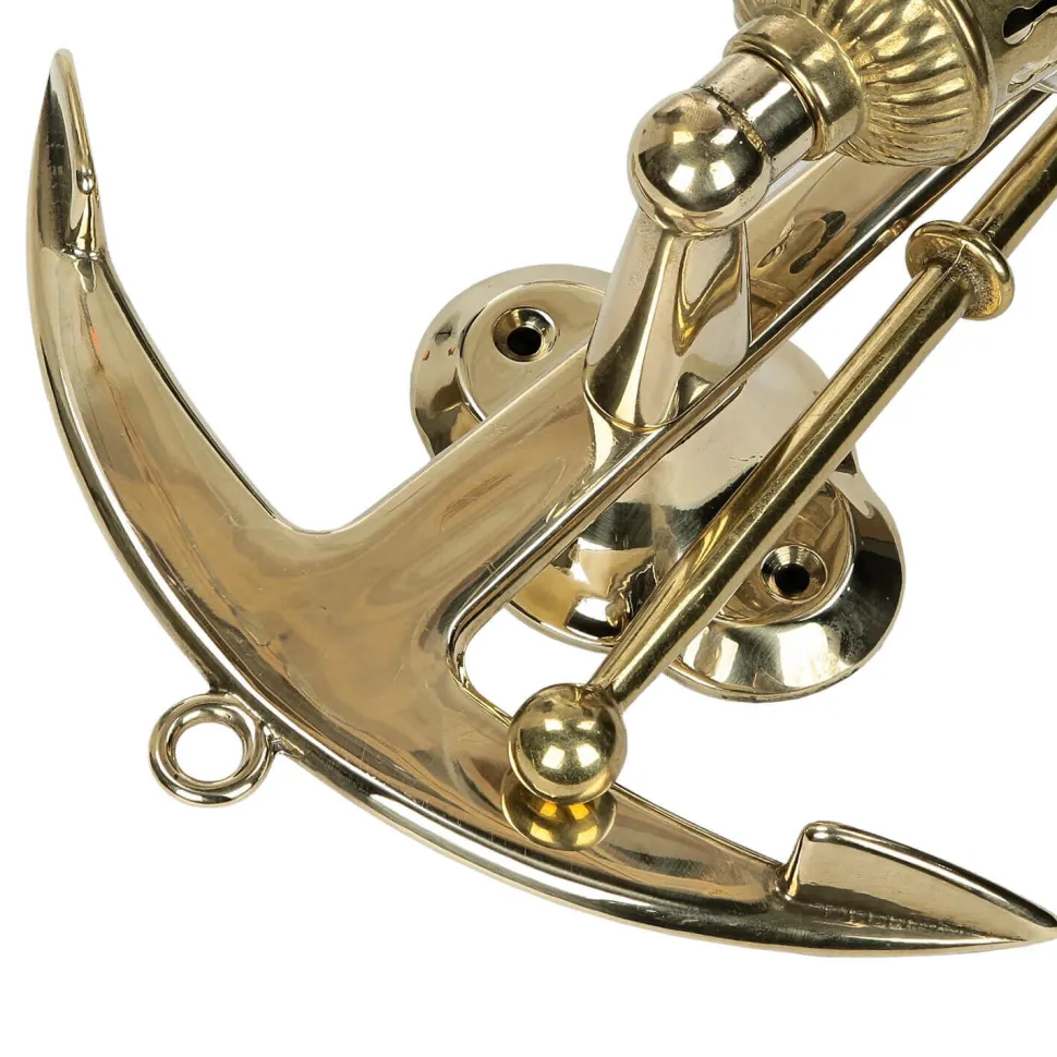 Wandleuchte Messing Maritim Anker Badezimmer Flur