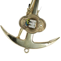 Wandleuchte Messing Maritim Anker Badezimmer Flur