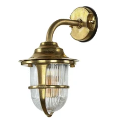 Wandleuchte Messing Maritim IP64 Haus Hof Haustür