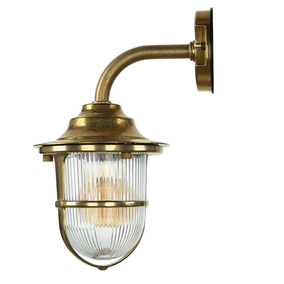 Wandleuchte Messing Maritim IP64 Haus Hof Haustür